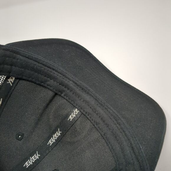 Yee Yee Snapback Mesh Back Trucker Hat Black One Size Solid Adjustable - Picture 7 of 9